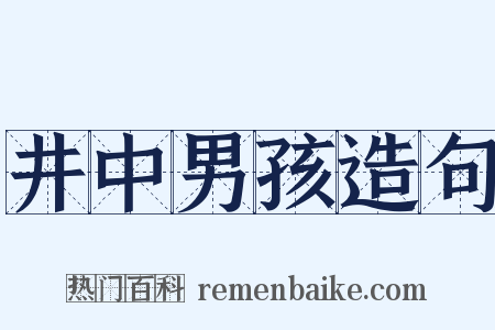 井中男孩造句是什么意思的图片